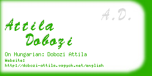 attila dobozi business card